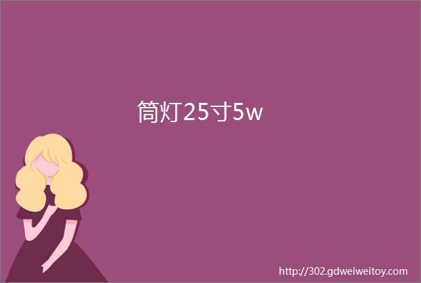 筒灯25寸5w